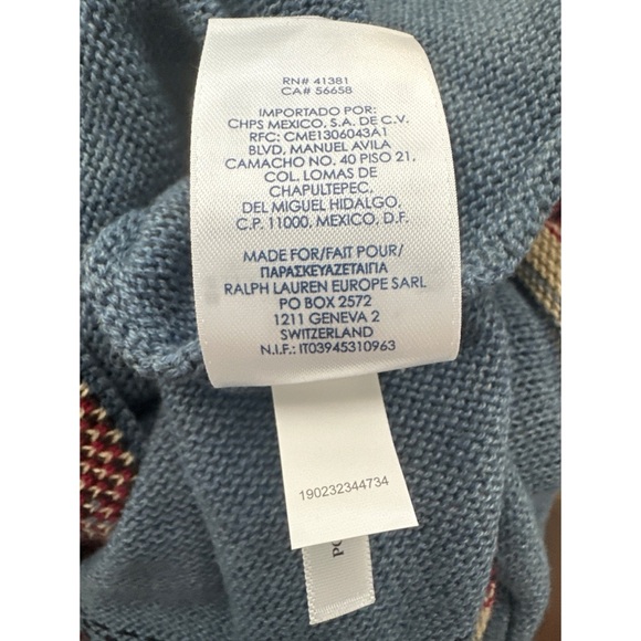 NWT CHAPS Southwest Aztec Sweater Vest Blue Multi | 2XL - Picture 11 of 12